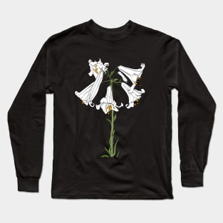 Lilac flowers illustrarion Long Sleeve T-Shirt